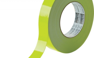 日本中山 TRUSCO TLK 2533Y荧光线胶带25mmx33m黄色