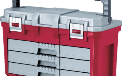 日本中山 TRUSCO TLH3-590【断卖废番】长柄3DRAWER树脂工具箱