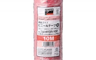 日本中山 TRUSCO TM1910R-10P脱铅塑料带19×10m红色10卷