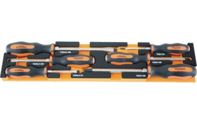 日本中山 TRUSCO 55 SF4EVA格式黑色×橘子3段式工具箱用