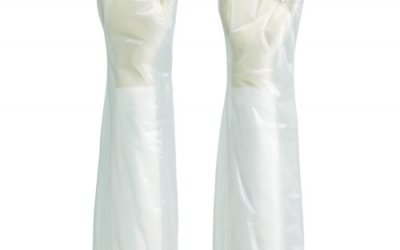 日本中山 TRUSCO 60一次性聚乙烯长手套（30枚装）