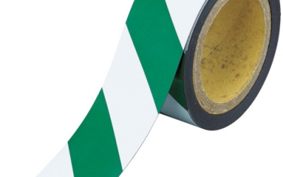 日本中山 TRUSCO TMGH-1810GW  磁铁反射板绿、白180mmX10m