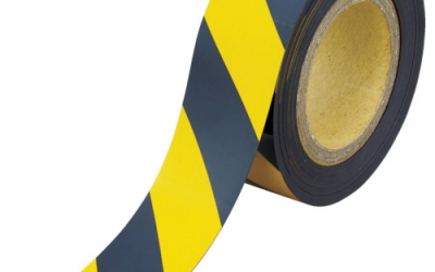 日本中山 TRUSCO TMGH-101010BY磁性反射片黄色、黑色100mmX10m