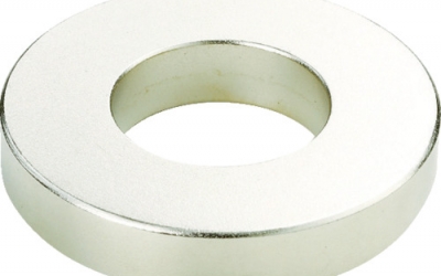 日本中山 TRUSCO TN39-19RA-1P 新吉姆  磁铁外径39mmX孔径19mmX厚7mm（1个＝1PK）