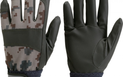 日本中山 TRUSCO TOU-CCMG-LL PU 迷彩手套灰色LL