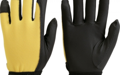 日本中山 TRUSCO TOU-L PU薄手套恩博斯加工黄色L