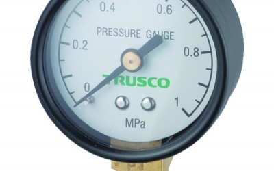 日本中山 TRUSCO TP-G40A　圧力計　表示板径Φ４０　立型口径Ｒ１／８表示
