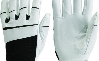 日本中山 TRUSCO TPGLG-FS-LL猪皮手套指缝LL