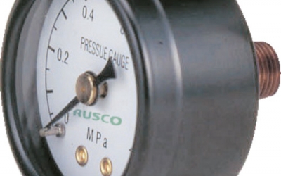 日本中山 TRUSCO TP-G50　圧力計　表示板径Φ５０　埋込型口径Ｒ１／４表示