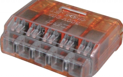 日本中山 TRUSCO T-QL-5插入式电线连接器极数5（7个装）