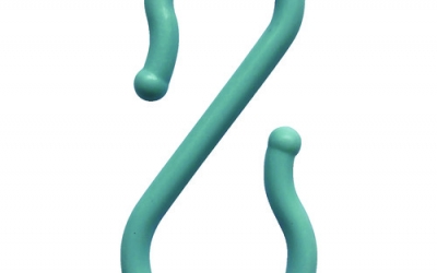 日本中山 TRUSCO TPSH70-LB塑料挂钩70mm浅蓝色2个装