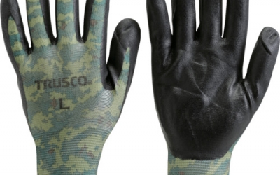 日本中山 TRUSCO TUNG-CMF-M针织背带 迷彩手套M号