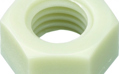 日本中山 TRUSCO   BRENY-NTM3   　ガラス繊維強化ポリアミドＭＸＤ６　ＲＥＮＹ白　六角ナット　Ｍ３　５０個入　