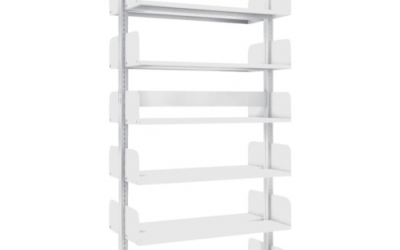 日本中山 TRUSCO   BS-SD63T-6   　単柱書架　複式　Ｂ５縦　Ｗ９００ＸＤ２２０ＸＨ１９７５　６段　