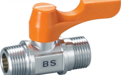 日本中山 TRUSCO   BS-1032   　ボールバルブ両外ネジ用Ｒ３／８×Ｇ１／４　