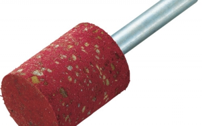 日本中山TRUSCO CH815C 带橡胶轴的砂轮Φ15X宽20X轴6#80 5根