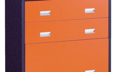 日本中山TRUSCO TWK-903W TWK型3锁柜900X650 3段黑色