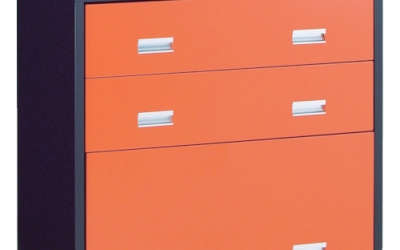 日本中山TRUSCO TWK-903S TWK型橱柜900X650XH920 3段黑色