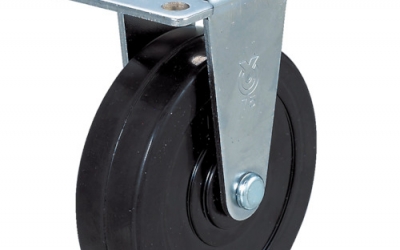 日本中山TRUSCO TYER-75RH 台车用脚轮Φ75橡胶车固定