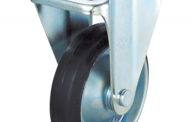 日本中山TRUSCO TYEK-100 导电性橡胶脚轮固定Φ100