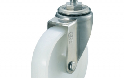 日本中山TRUSCO TYSST-100N 旋入式脚轮不锈钢配件自由Φ100