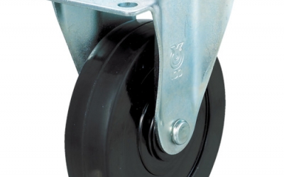 日本中山TRUSCO TYSR-100RH HLF-120用硬橡胶脚轮Φ100固定