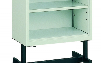 日本中山TRUSCO DM50-2C 开放式收纳盒带脚轮502×302×616