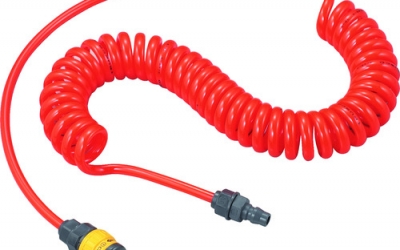 日本中山TRUSCO TUHJ-3 带气旋软管聚氨酯盘管树脂偶联2.4米