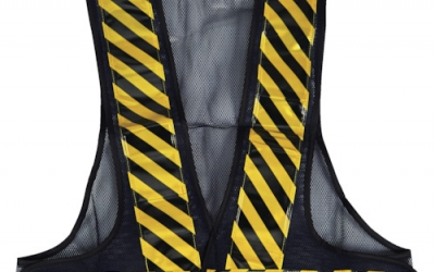 日本中山TRUSCO BKYV-NB 网状安全背心老虎图案X带海军反射