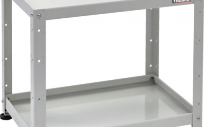 日本中山TRUSCO BDW-R662-W 小型物品架酒吧旅行车固定型600X400 2段白色