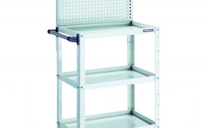 日本中山TRUSCO BDW-P863-W 工具货车小鸟货车上部带冲床面板600 X400 X1330白色