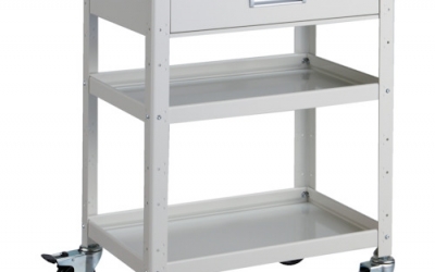 日本中山TRUSCO BDW-963Y-W 工具货车面包车600X400XH880深型带1段抽屉白色