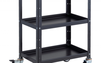 日本中山TRUSCO BDW-963U-BKBK 工具货车货车600X400XH880聚氨酯车轮黑色