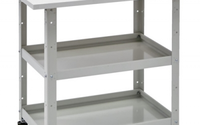 日本中山TRUSCO BDW-R762T-W 小型物品架酒吧面包车固定型600X400带顶板白色