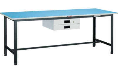 日本中山TRUSCO BE-0960UDK2 BE型轻型工作台900X600薄型2段带抽屉