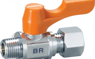 日本中山TRUSCO BR-1206 球阀铜管用R1_4×外径φ6.00