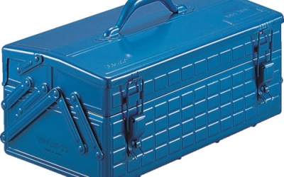 日本中山TRUSCO BR-410(B) 2段工具箱412X220X232蓝色