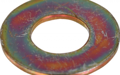 日本中山TRUSCO__S106-0004__平垫圈JIS铬酸盐白M4 1800个六进制包