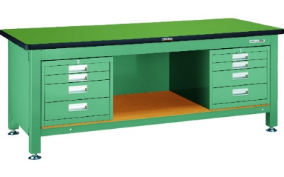 日本中山TRUSCO__RTWZ-1800D4D4__RTWZ型工作台1800X750 4段抽屉X2