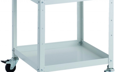 日本中山TRUSCO__RBW-652S2W__工具货车兔货车500X500分隔两级橡胶车轮白色