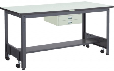 日本中山TRUSCO CFWR-0960UDC2 CFWR型工作台900X600XH740带薄型两段抽屉