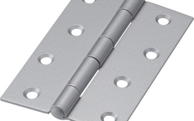 日本中山 TRUSCO 888-102SV 钢制厚口铰链银色涂装完成全长102 mm(4个装)