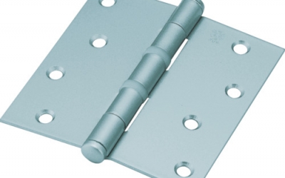 日本中山 TRUSCO 666NR-102SV 钢制薄口平义星铰链银涂装完成全长102 mm