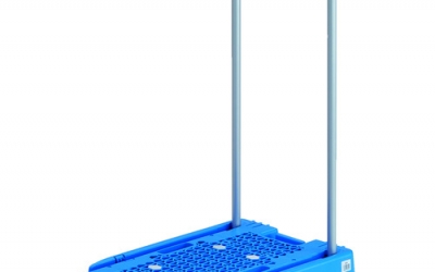 日本中山 TRUSCO AC-1-B 树脂台车履带600X390蓝色