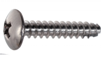 日本中山 TRUSCO S038-0308 桁架头自攻螺钉2种带槽B1不锈钢M3×8 1200根入六角包