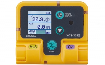 日本原装 COSMOS 新宇宙 氧气/硫化氢计  XOS-353II  抽气法：扩散型