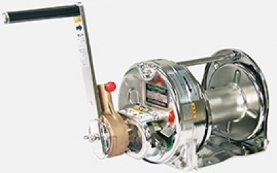 日本进口 Maxpull 大力 手动绞盘（电解抛光） ERSB-1/ERSB-3/ERSB-5/ERSB-10  即使爪臂受到冲击，制动器也不会启动