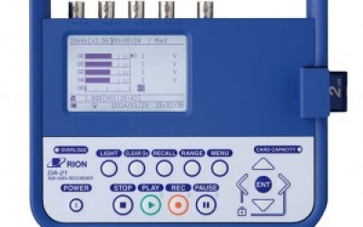 日本 RION 理音 记录器 DA-21/LR-07  8ch的波形电平同步