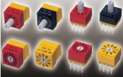 日本进口 NIDEC 尼得科 旋转拨码开关 SA-5010A1EW  无需外部零件