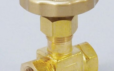 日本 fujikin 富士金 黄铜针阀 DH-12A-R  安装在仪表管道